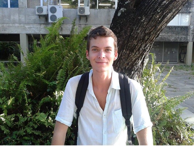 Estudante de Cinema, Quentin quer aprender mais sobre a cultura brasileira
