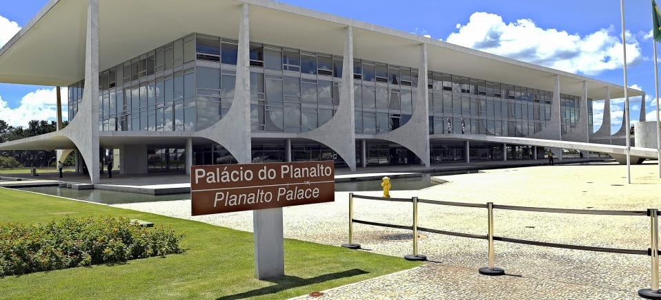 Fachada do Palácio do Planalto, local de trabalho da presidência do Brasil