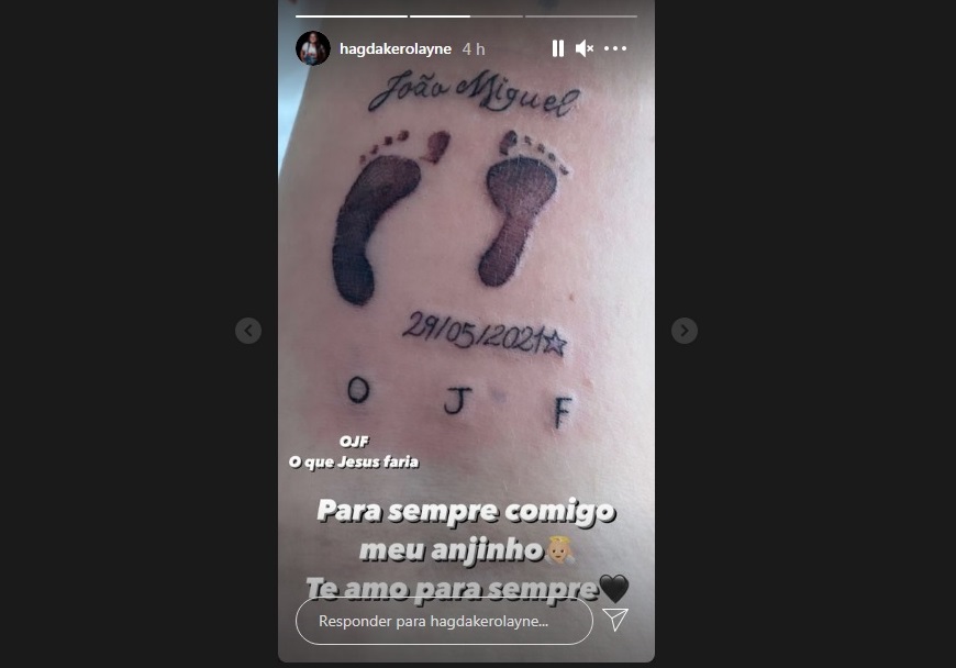 Whindersson Nunes tatua o rosto em homenagem ao filho
